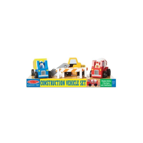 Melissa & Doug Construction Vehicle Set Kids/Childrens Interactive Play Toy 2y+