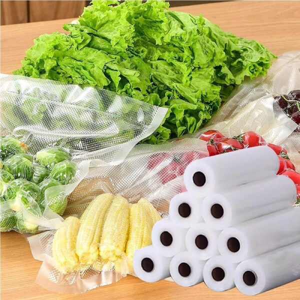 Vivva 10 Rolls Vacuum Food Sealer Saver Bag 20CMX6M Seal Storage Commercial Grade