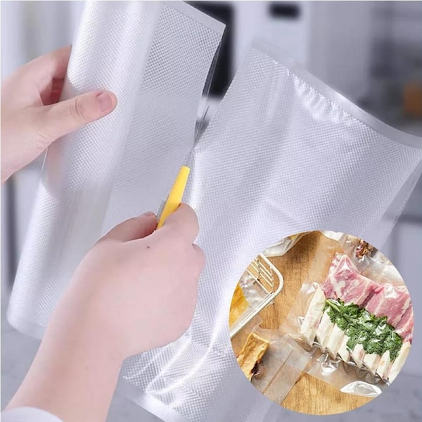 Vivva 10 Rolls Vacuum Food Sealer Saver Bag 25CMX6M Seal Storage Commercial Grade