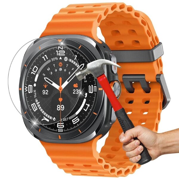 [2 Pack] Samsung Galaxy Watch Ultra (47 mm) Premium Tempered Glass Protector by MEZON – High Protection, Shock Absorption (Galaxy Watch Ultra 47mm, 9H) – FREE EXPRESS