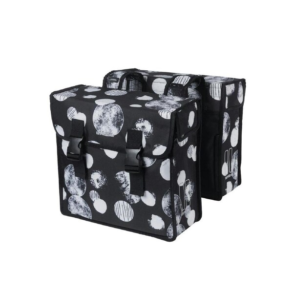 Basil Mara Xl Sphere Double Pannier Bag 35L Black/Grey - Black/Grey