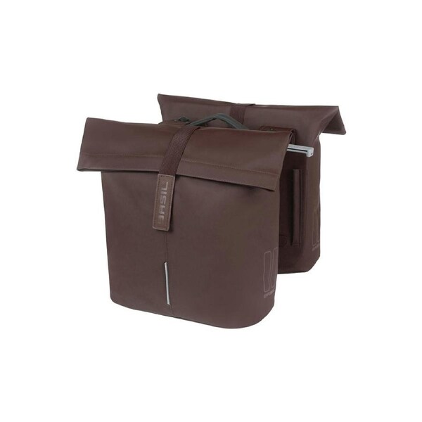 Basil City Double Pannier Bag MIK 28-32L Roasted Brown - Brown