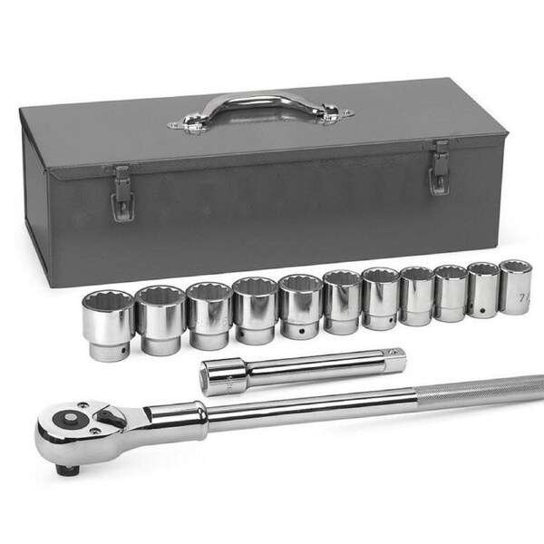 GEARWRENCH 80879 13 PIECE 3/4" DRIVE 12 PT SAE SOCKET SET WITH STORAGE CASE