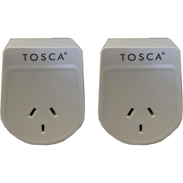 2x Tosca OB Travel Power Adapter Converter Plug - South Africa Compatibility
