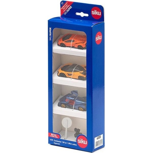 Siku 6328 Gift Set Supercars Lambo/Mclaren/Apollo Diecast Kids/Children Toy 3y+