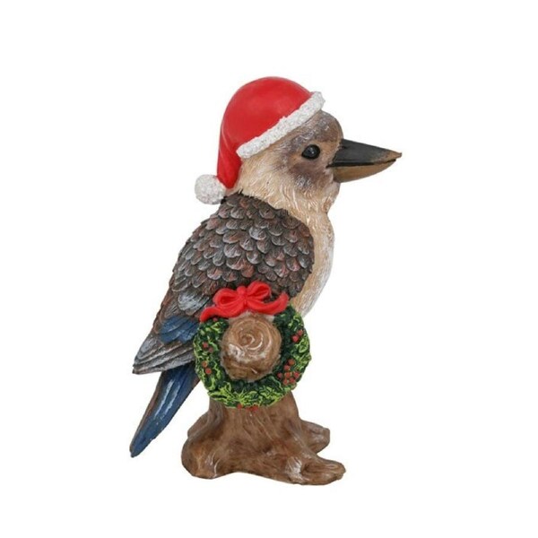 Christmas Kookaburra With Wreath 13cm