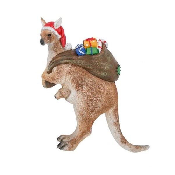 Christmas Kangaroo 16cm with Presents