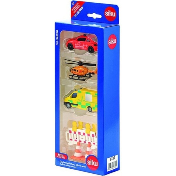 7pc Siku Rescue Emergency Car Vehicles Diecast Kids/Children Toy Play Set 3y+