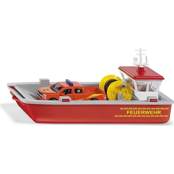 Siku 2117 Fire Brigade Working Boat 1:50 Scale Diecast 195mm Kids Play Toy 3y+
