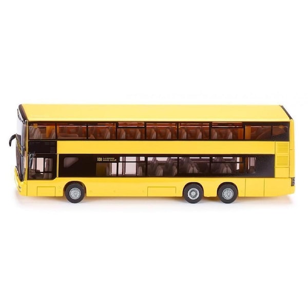Siku 1:87 Scale Diecast Man Doubledecker Bus Transport Kids 160mm Vehicle Toy 3+