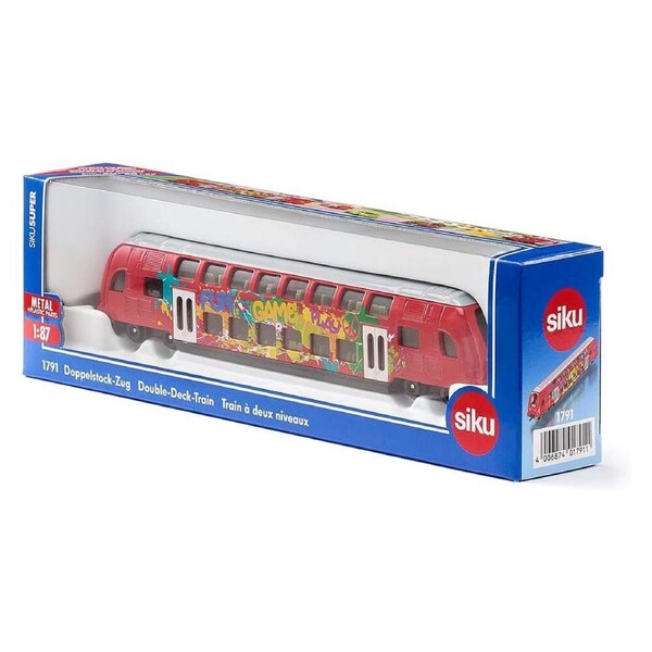 Siku 1:87 Scale Diecast Regional Double-Deck Train Kids 209mm Vehicle Toy 3y+