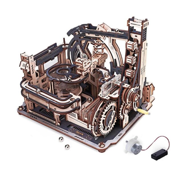 Robotime Rolife ROKR Marble Spaceport Marble Run 3D Wooden Puzzle LGC01