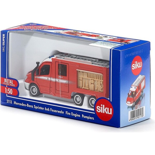 Siku 1:50 Scale Diecast Mercedes-Benz Sprinter Kids 133mm Vehicle Toy Red 3y+