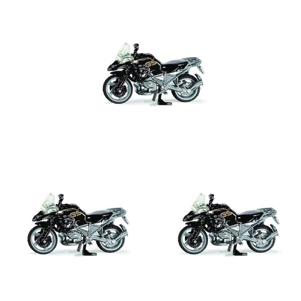 3x Siku 1399 BMW R 1250 GS LCI Diecast Vehicle Motorbike Kids/Children Toy 3y+