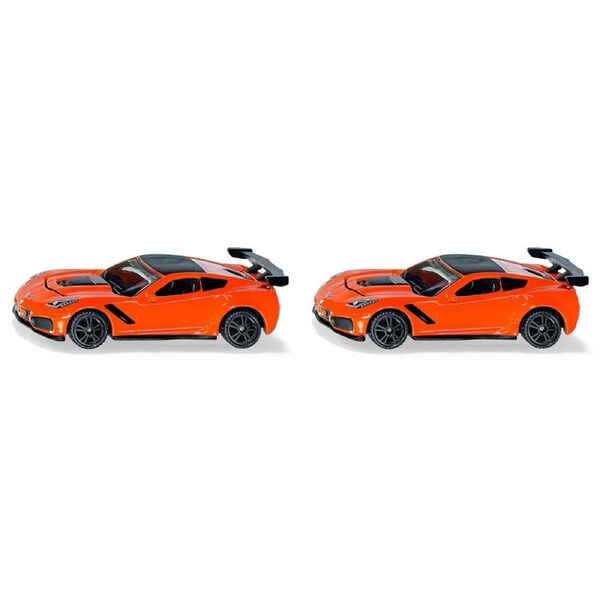 2x Siku 1534 Chevrolet Corvette ZR1 Diecast Vehicle Collectable Play Toy 3y+