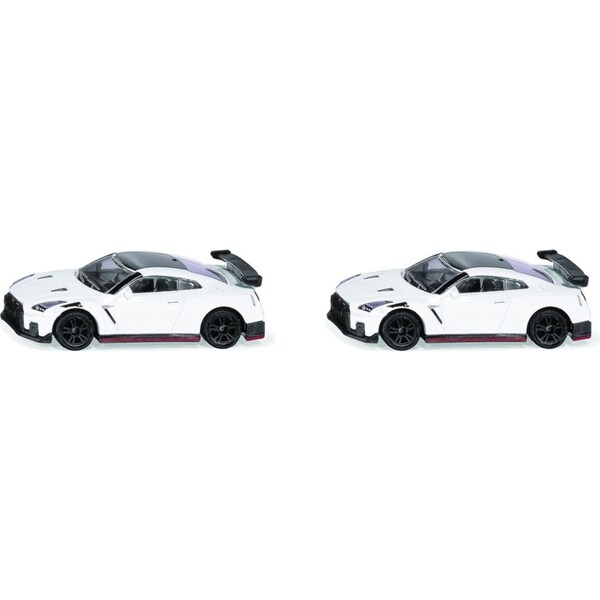 2x Siku 1579 Nissan GT-R Nismo Diecast Vehicle Car Kids/Children Toy White 3y+