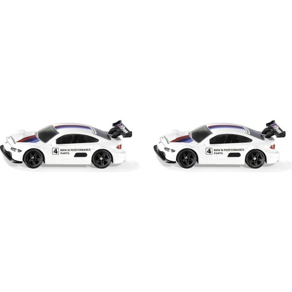 2x Siku 1581 BMW M4 Racing 2016 Diecast Vehicle Kids/Children 80mm Toy White 3y+
