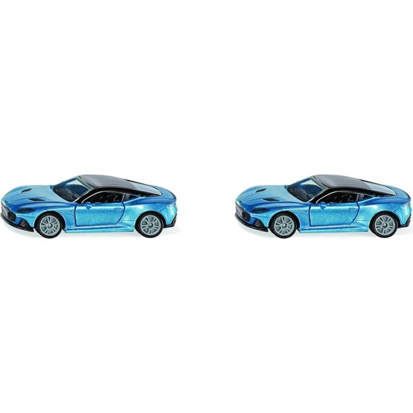 2x Siku 1582 Aston Martin DBS Superleggera Diecast Car Vehicle 80mm Toy Blue 3y+
