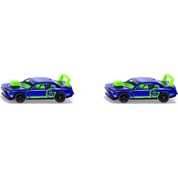 2x Siku Dodge Challenger Custom 85mm Diecast Vehicle Kids/Children Play Toy 3y+