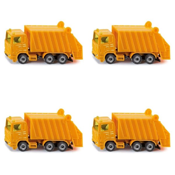 4x Siku 0811 Refuse Garbage Waste Truck Diecast Vehicle Kids/Children Toy 3y+
