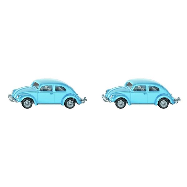 2x Siku Volkswagen Blue Beetle Diecast Metal Kids/Children Playing Toy Car 3y+