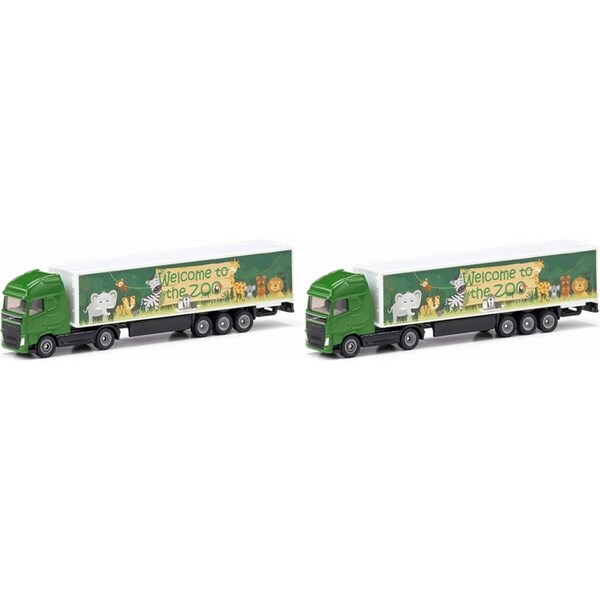 2x Siku 1627 Articulated Man Truck w/ Trailer Diecast Kids Toy 3y+ 1:87 Scale