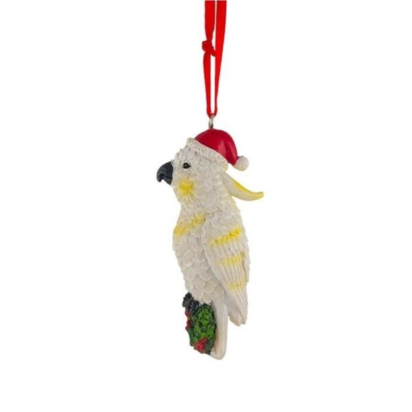 Aussie Figurine Christmas Cockatoo with Hat 7.5cm