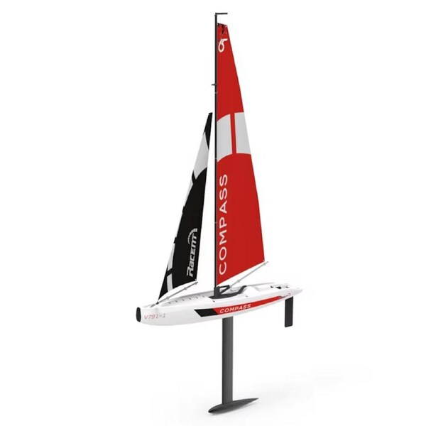 Volantex 2.4Ghz Rc Boat Yacht Compass 650mm Sailboat RTR
