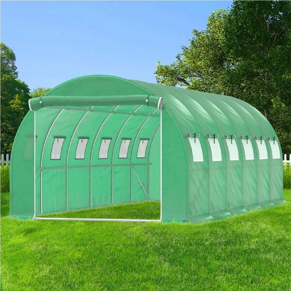 ALFORDSON Greenhouse 6x3x2M PE Green House Dome Shed