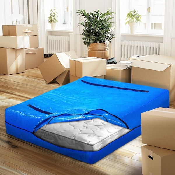 MOBI Mattress Bag Easy Moving Waterproof Protector Dust Cover Queen Size