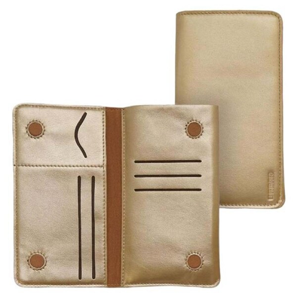 Urban Universal All-in-1 Wallet Case with Card Slots (Suits 4.7-inch Mobile Phones) - Gold