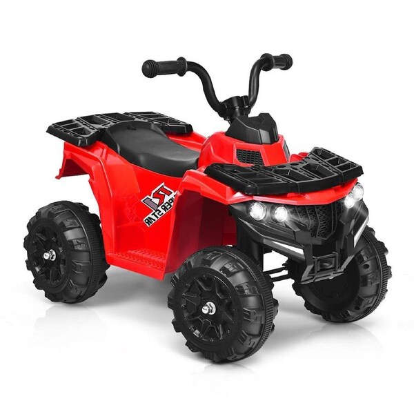 Costway Ride On Vehicle Toy Electric Car Tractor 6V w/MP3 Player Red