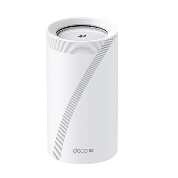 TP-Link Deco BE65-5G(1-pack) 5G BE9300 Tri-Band Whole Home Mesh Wi-Fi 7 Gateway (WIFI7) 574 Mbps at 2.4 GHz + 2880 Mbps at 5 GHz + 5760 Mbps at 6 GHz