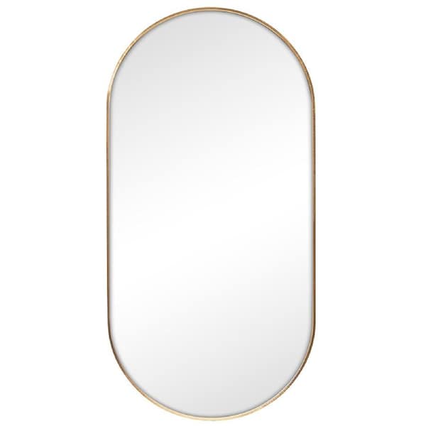 Cooper & Co. Zoe 120cm Oval Aluminium Mirror Gold