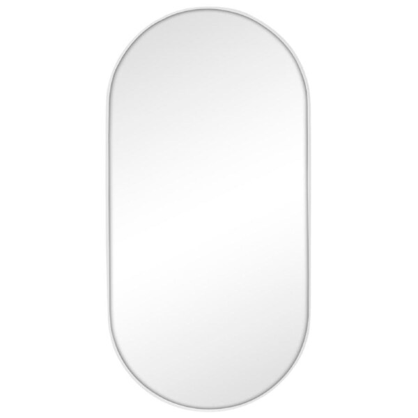 Cooper & Co. Zoe 120cm Oval Aluminium Mirror White