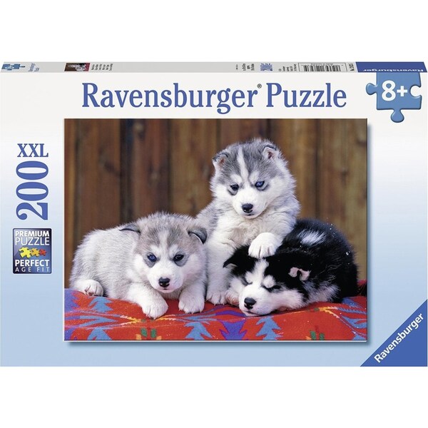 200pc Ravensburger Mignons Huskies Jigsaw Puzzle Game 57x24cm Kids/Family 8y+