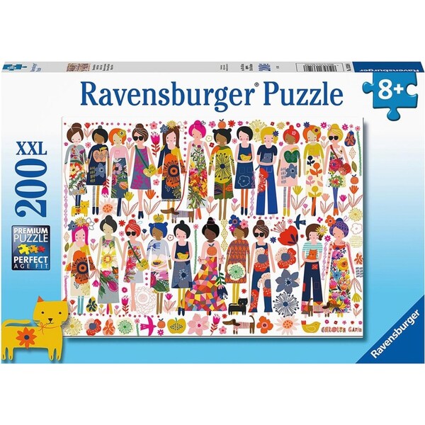 200pc Ravensburger Flowers And Friends Jigsaw Puzzle 49x36cm Kids/Family 8y+