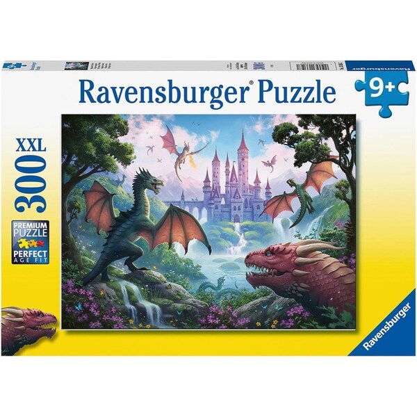 300pc Ravensburger The Dragon's Wrath Jigsaw Puzzle 49x36cm Kids/Family 9y+