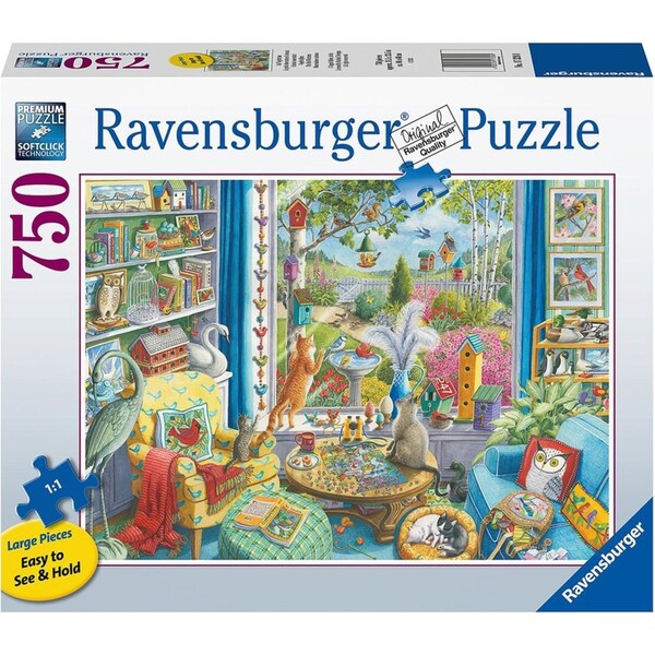 750pc Ravensburger The Bird Watchers Family/Teens Jigsaw Puzzle Game 80x60cm