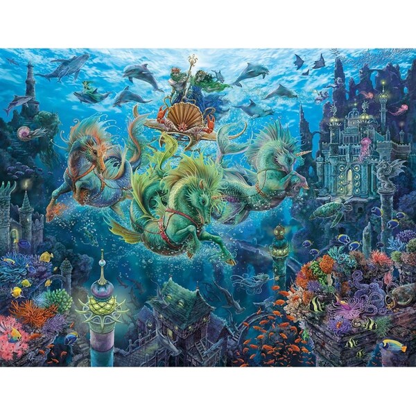 2000pc Ravensburger Underwater Magic Family/Teens Jigsaw Puzzle Game 98x75cm