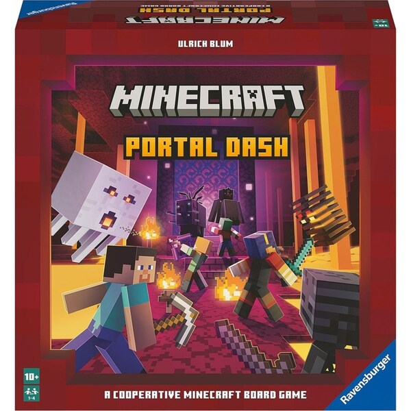Ravensburger Minecraft Portal Dash 1-4 Players Strategy Family Board Game 10+
