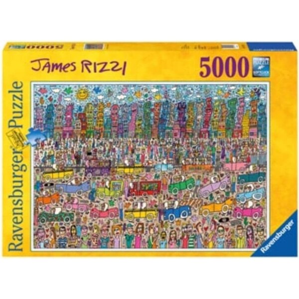 5000pc Ravensburger James Rizzi Family/Teens Jigsaw Puzzle Game 153x101cm