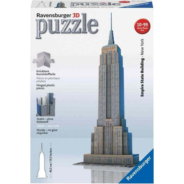216pc Ravensburger Empire State Building 3D Jigsaw Puzzle Game Kids/Adult 10+