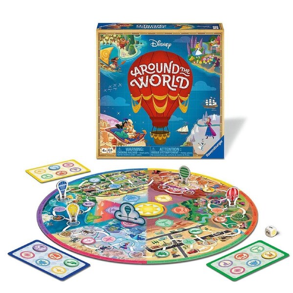 Ravensburger Disney Around The World 2-4 Players Family Board Game Kids 4y+