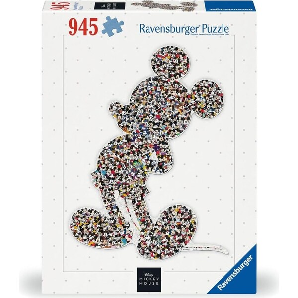 945pc Ravensburger Disney Shaped Mickey Family Jigsaw Puzzle Game 75x100cm