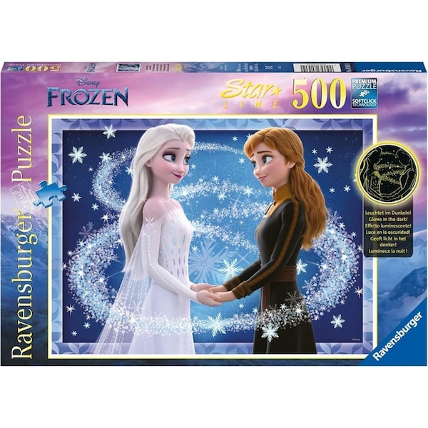 500pc Ravensburger Starline The Sisters Anna & Elsa Family Jigsaw Puzzle Game