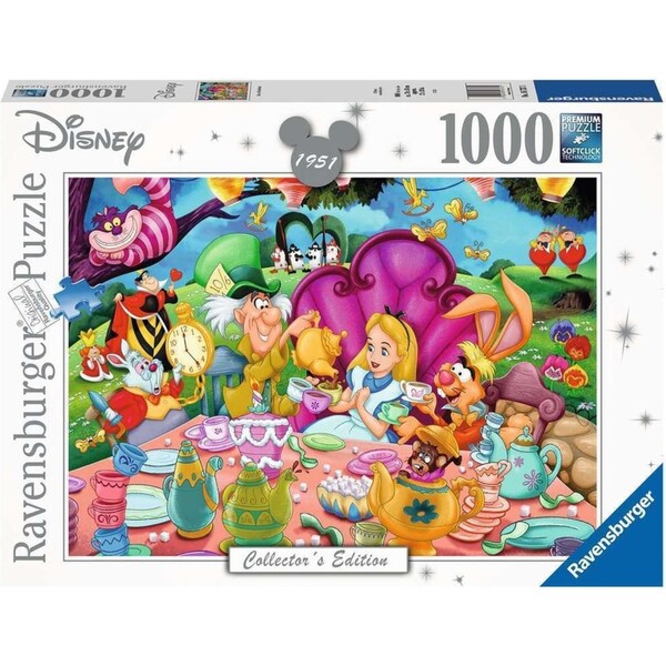 1000pc Ravensburger Disney Moments 1951 Alice Wonderland Family Jigsaw Puzzle