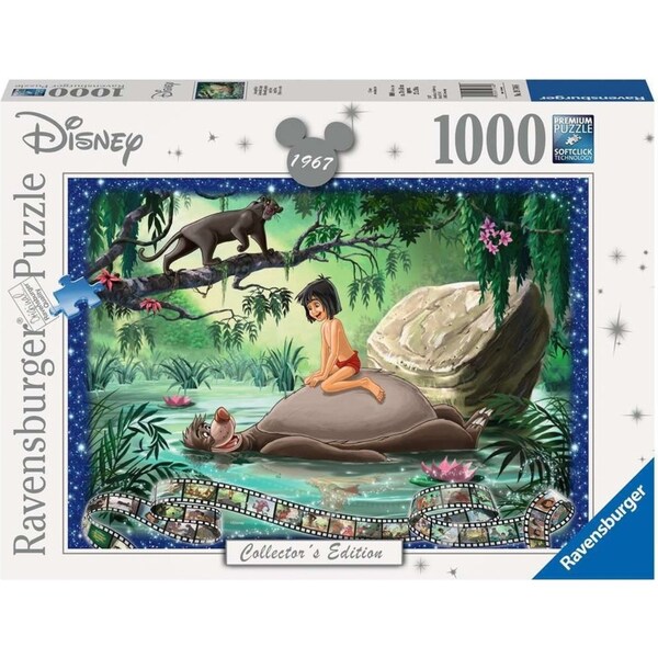1000pc Ravensburger Disney Moments 1967 Jungle Book Family Jigsaw Puzzle Game