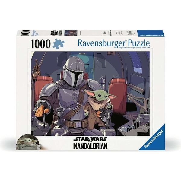 1000pc Ravensburger Star Wars The Mandalorian Family Jigsaw Puzzle 70x50cm