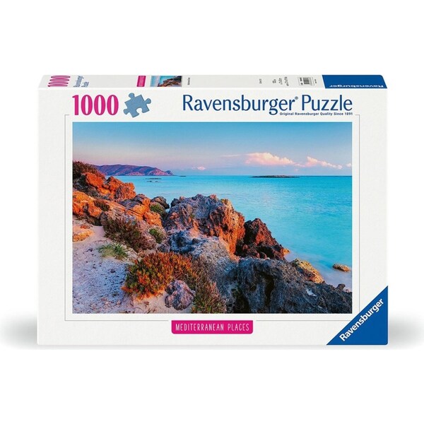 1000pc Ravensburger Mediterranean Greece Family Jigsaw Puzzle Game 70x50cm